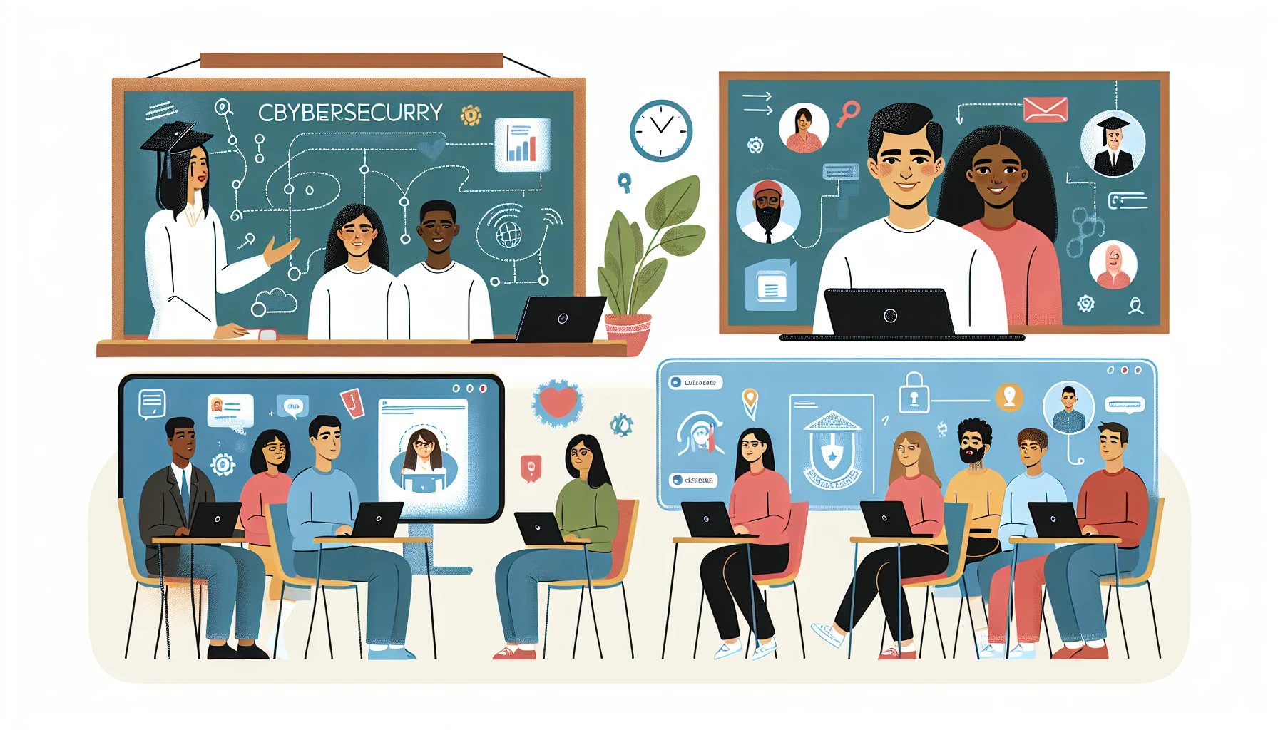 Online vs. traditional cybersecurity degree programs comparison