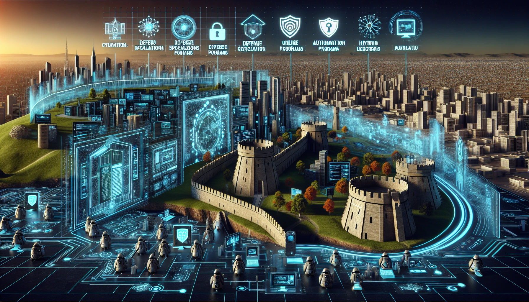 Illustration of diverse cybersecurity program options
