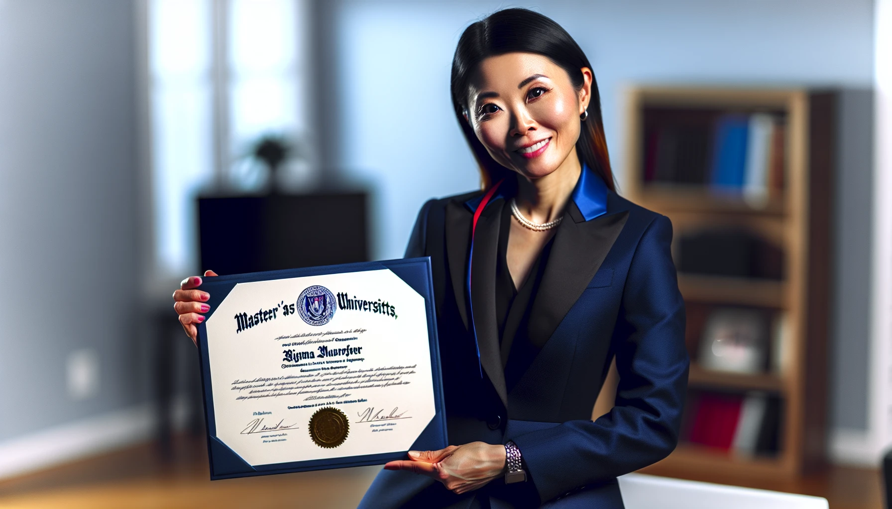 A professional holding a master's degree in cybersecurity from Massachusetts